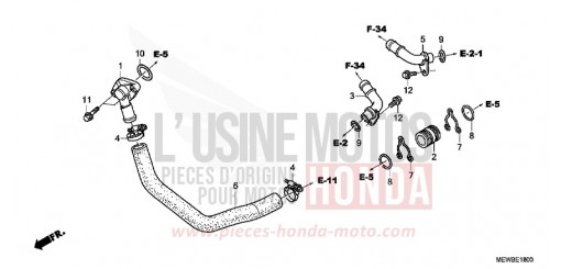 WATER PIPE NT700VAB de 2011